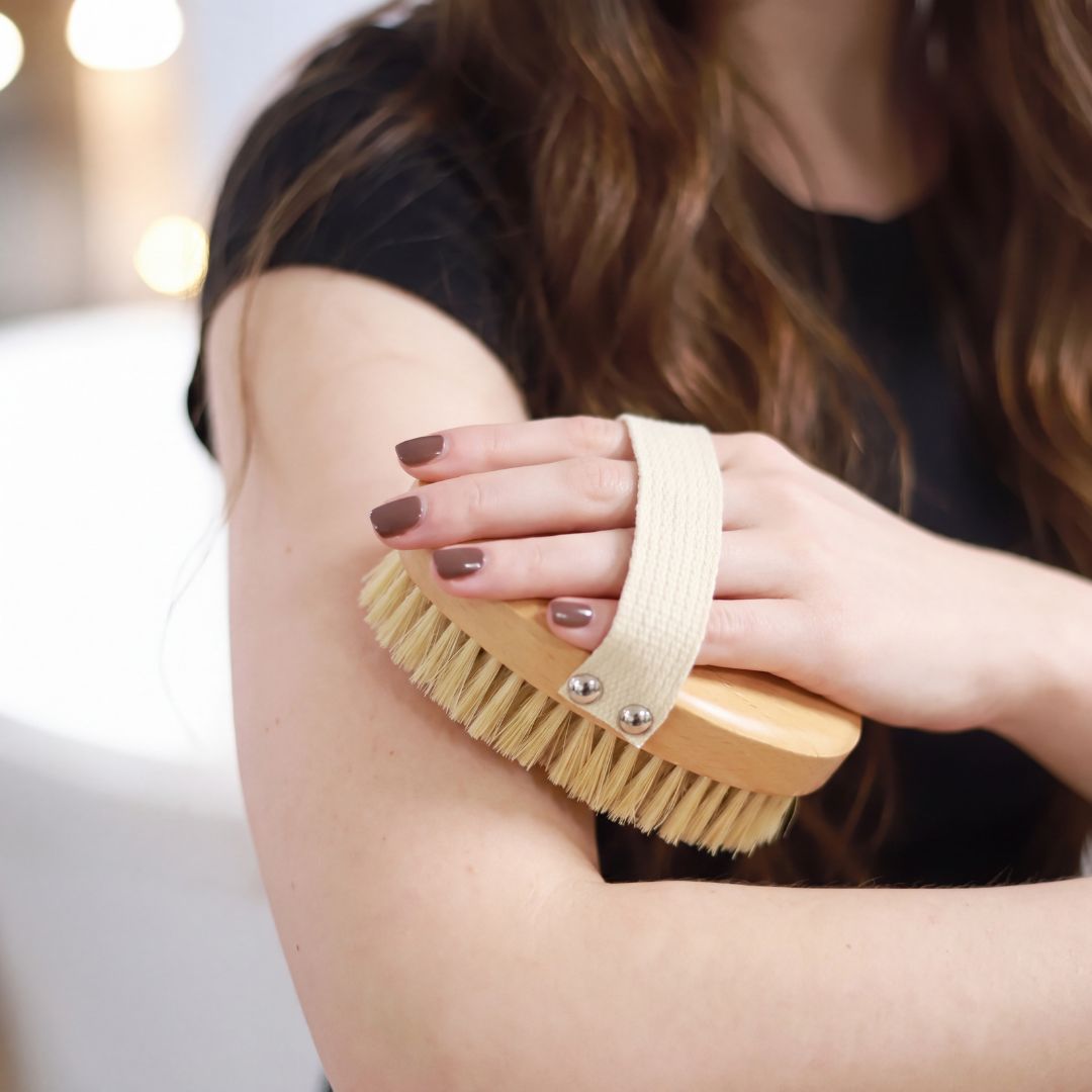 Therasage TheraBrush Dry Brush with Copper Bristles