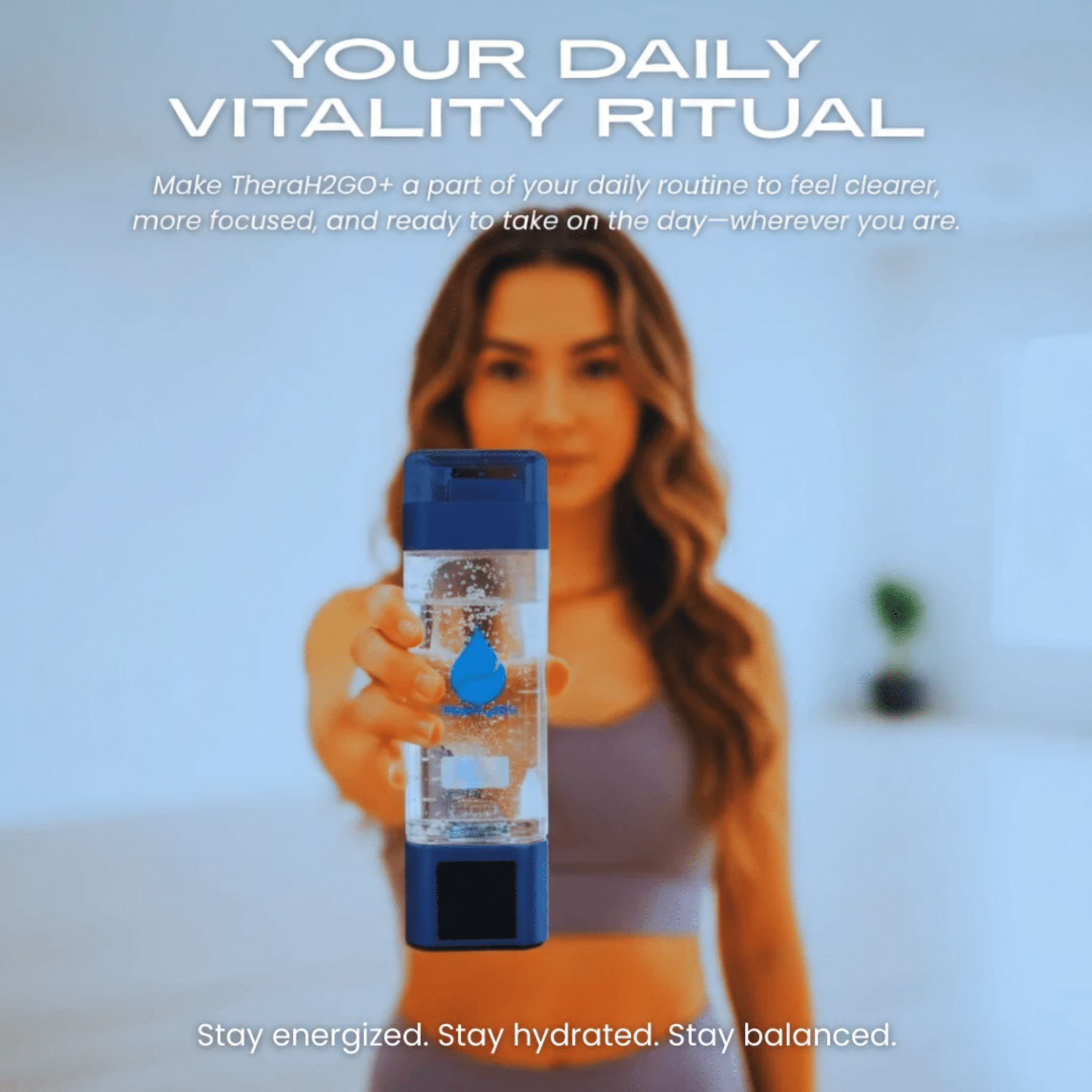 Therasage TheraH2Go+ Hydrogen Water Bottle & Inhalation Device