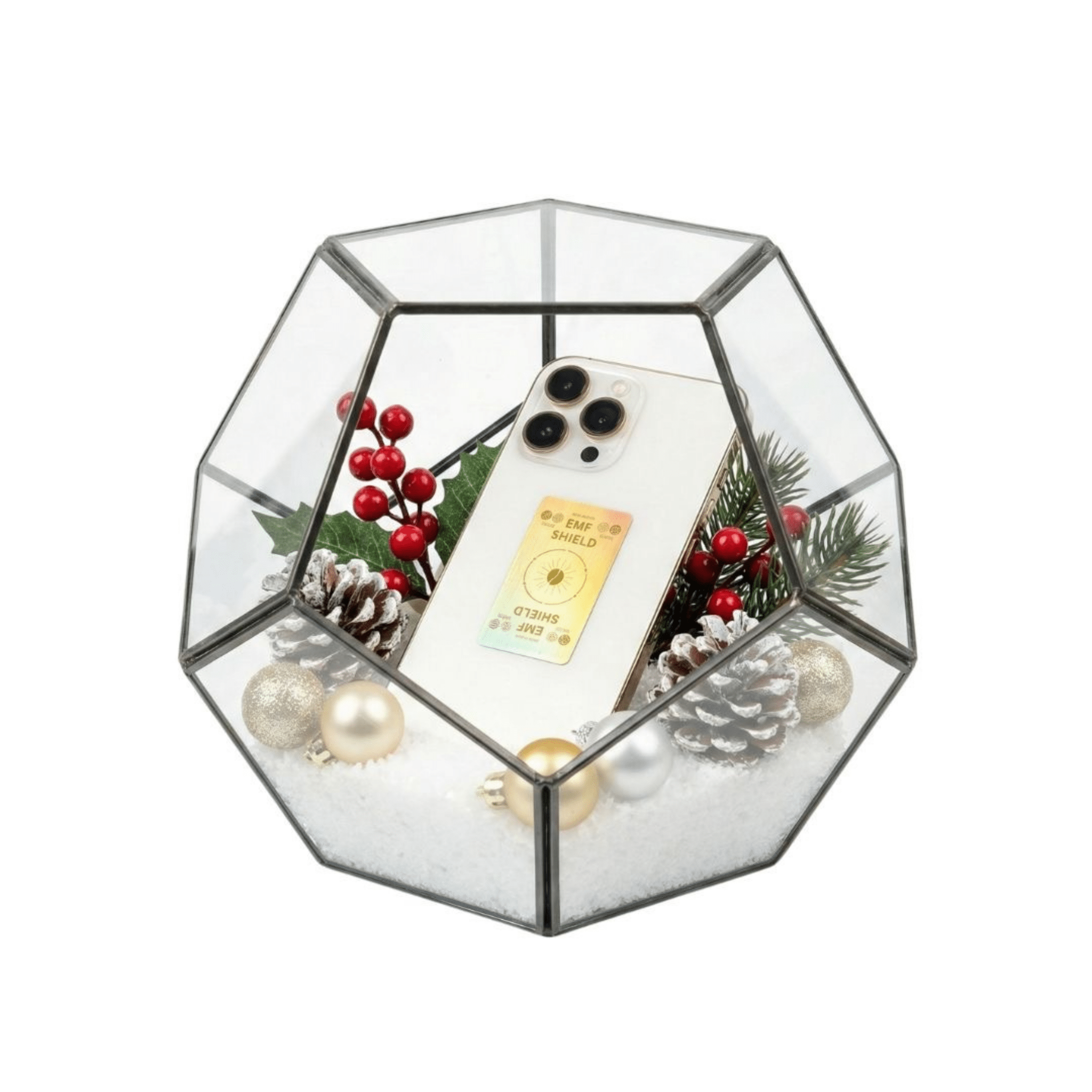 Therasage TheraProtect EMF Harmonizer - Gold - Cell Phone / Laptop / Tablet EMF Shield (2 Pack)