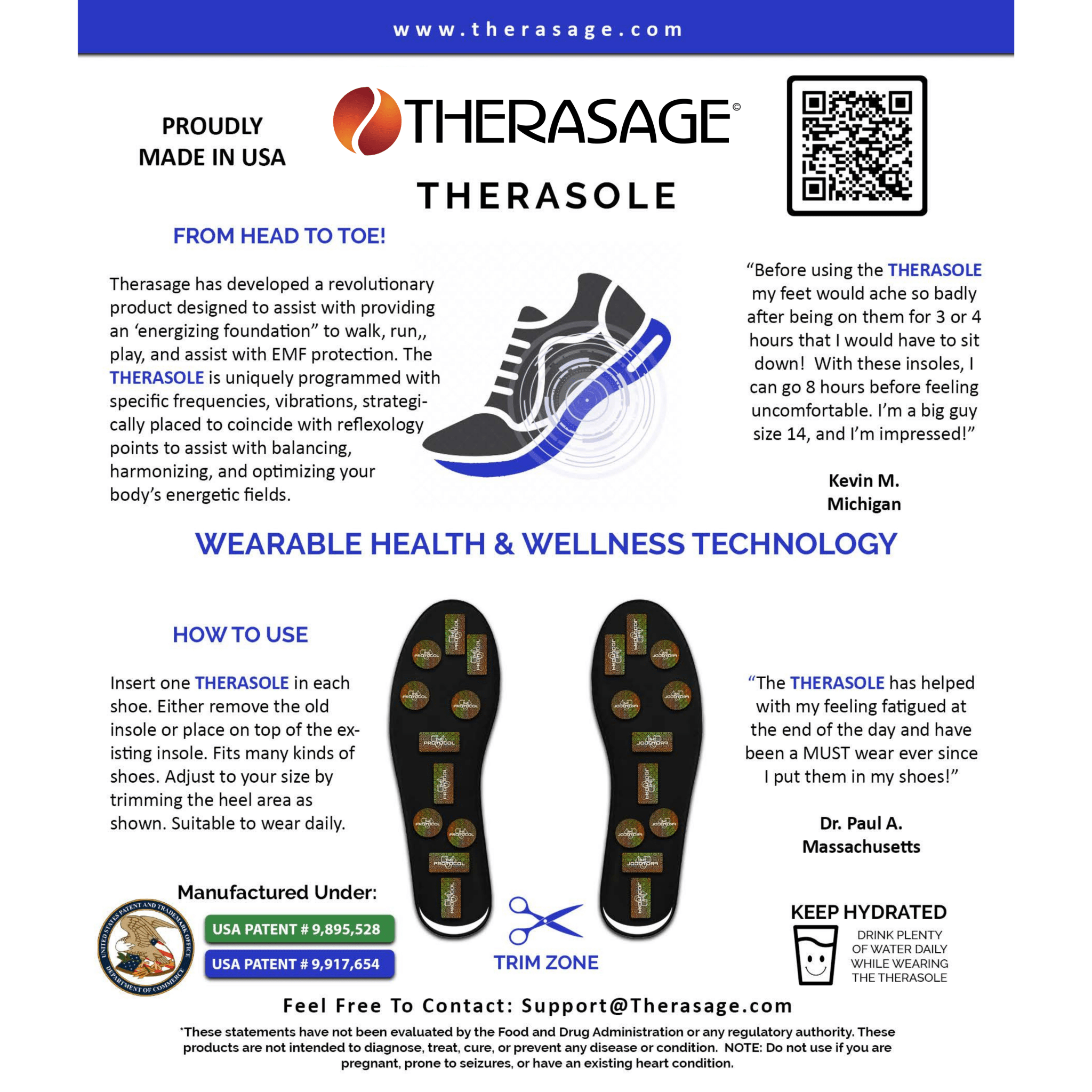 Therasage TheraSole - Shoe Insoles