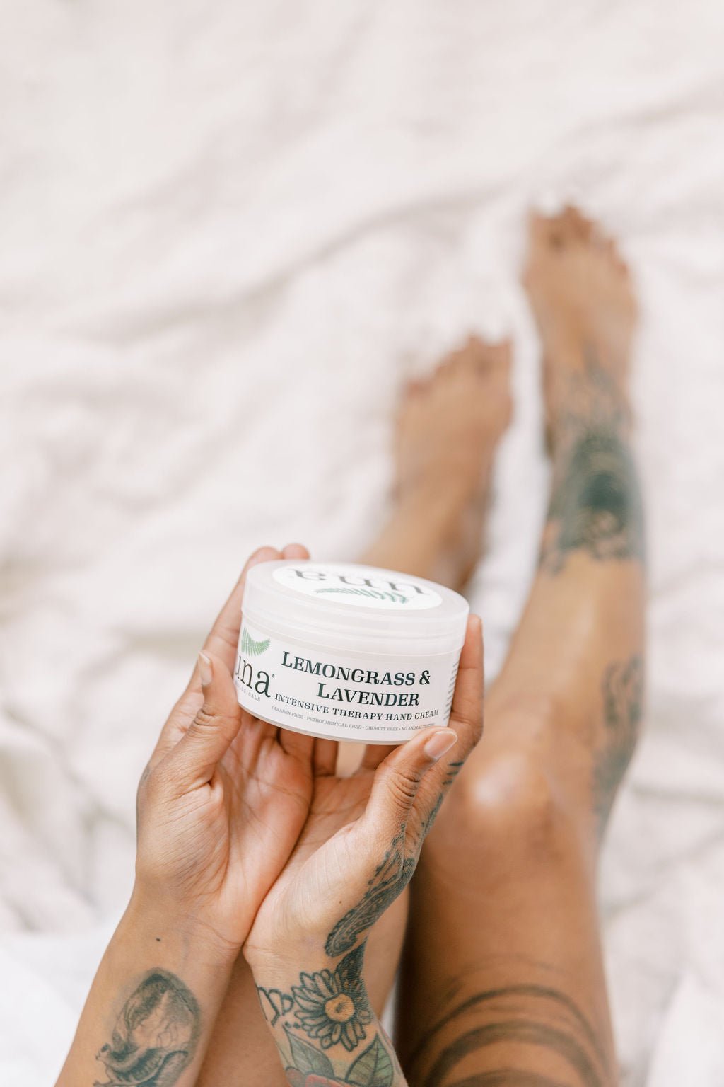 Una Biologicals® Lemongrass Lavender Intensive Hand Cream | Natural Body Lotion | Una Biologicals