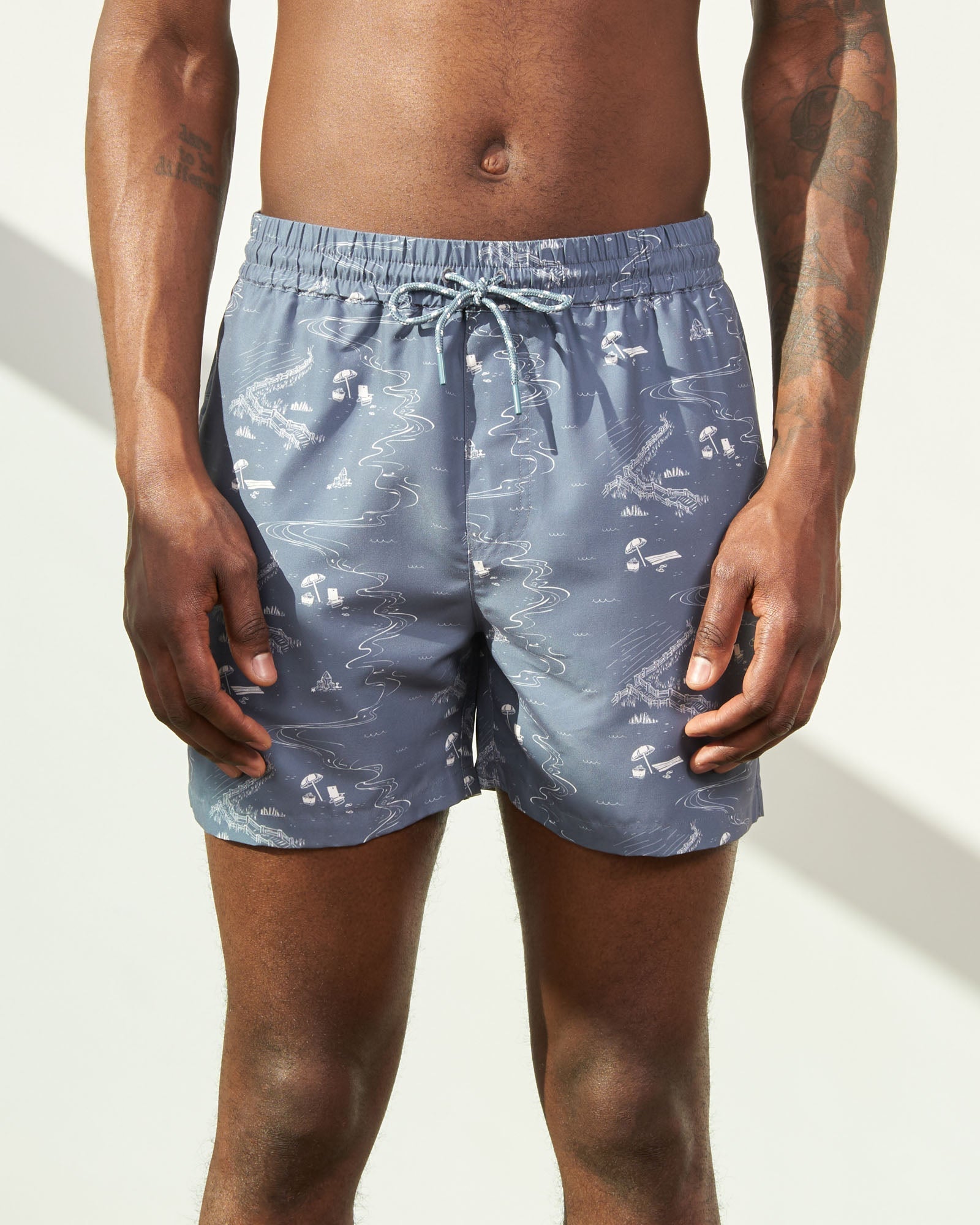 United By Blue Recycled Swim Trunk - 5"