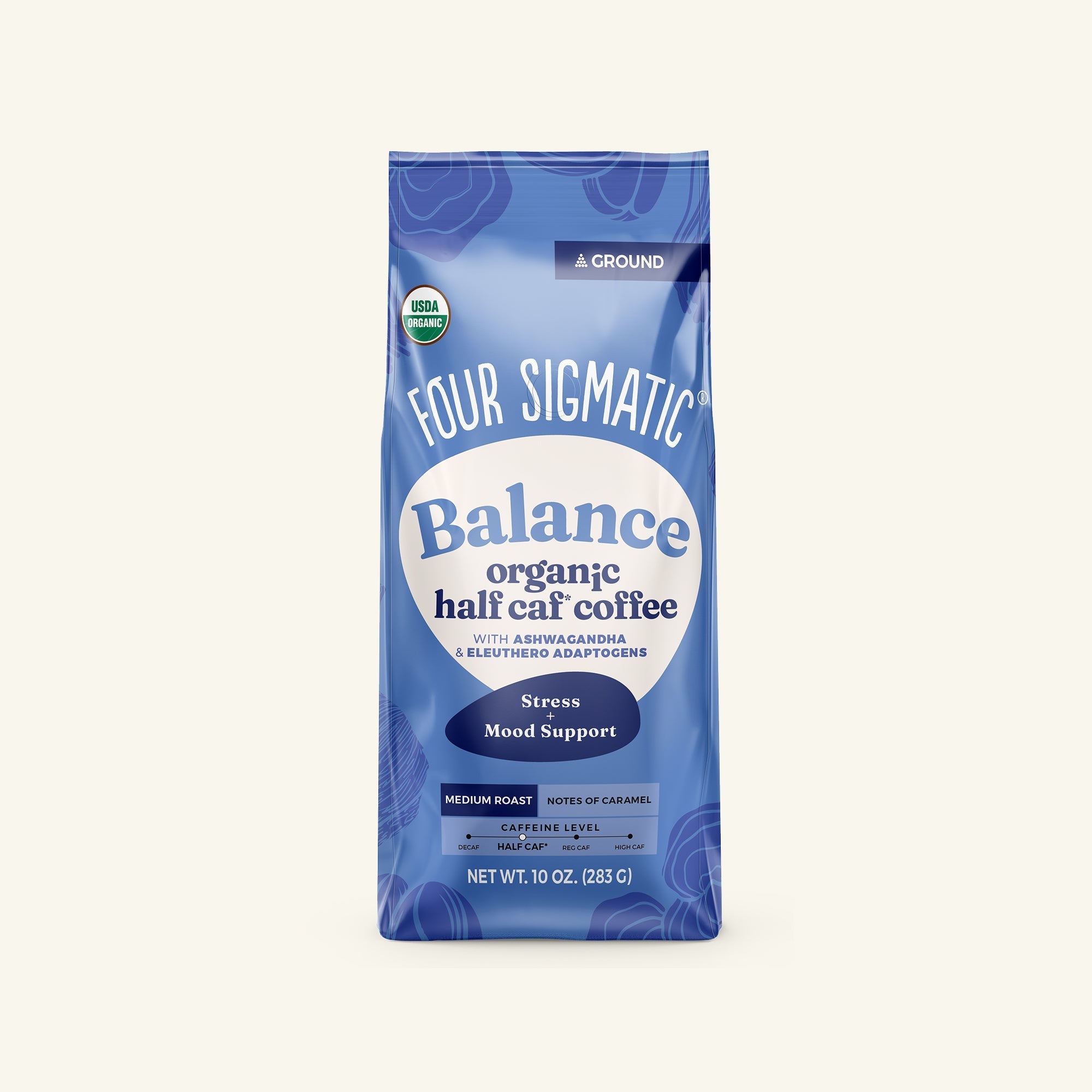 US Four Sigmatic Balance Half Caf Ground Coffee - Medium
