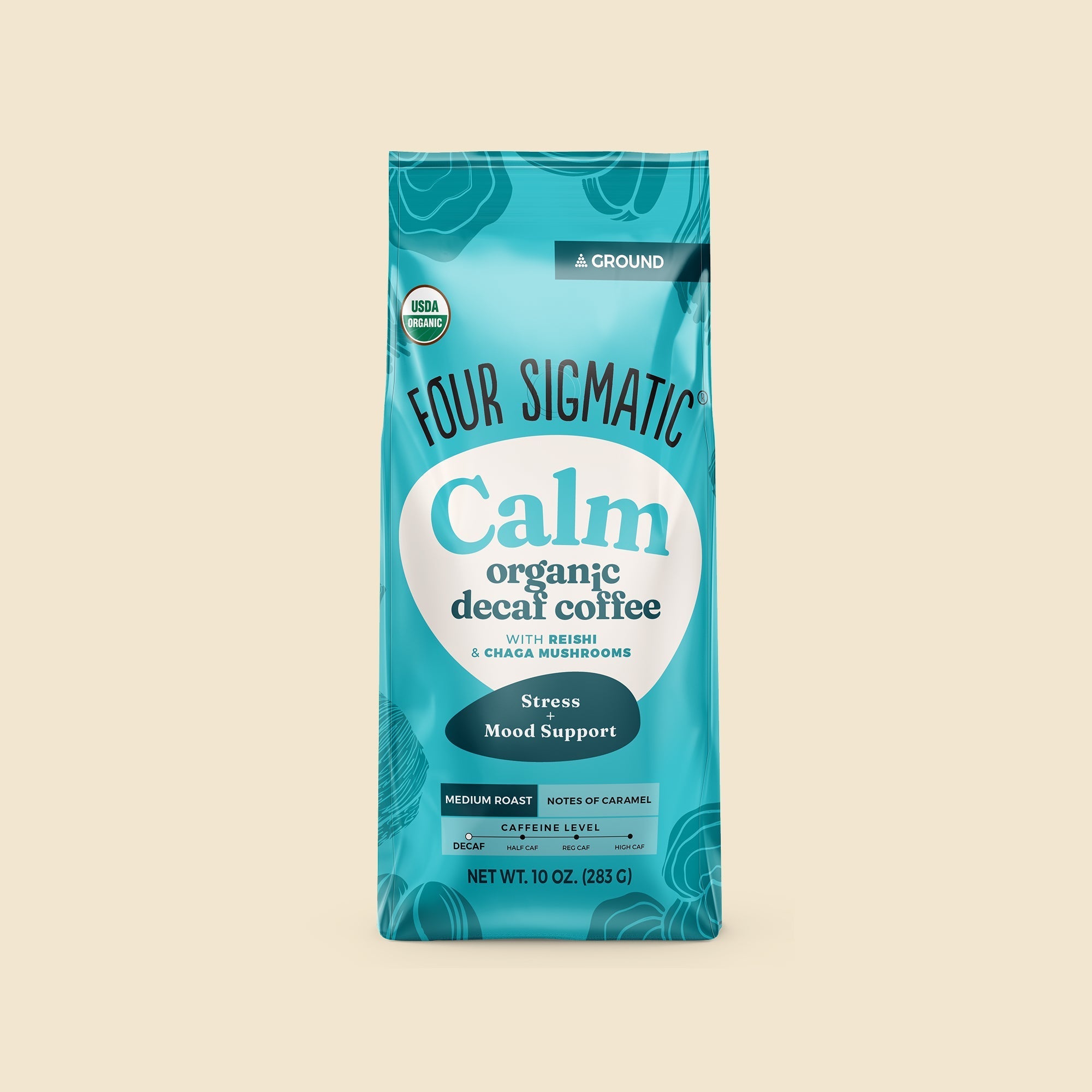 US Four Sigmatic Calm Decaf Ground Coffee - Medium