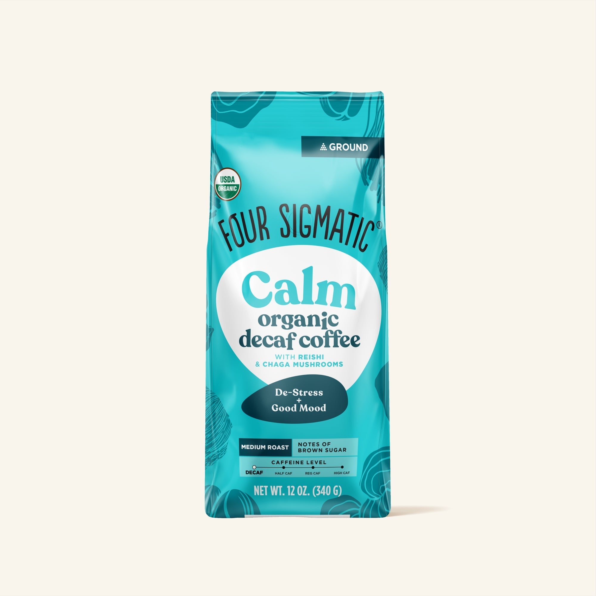 US Four Sigmatic Calm Decaf Ground Coffee - Medium