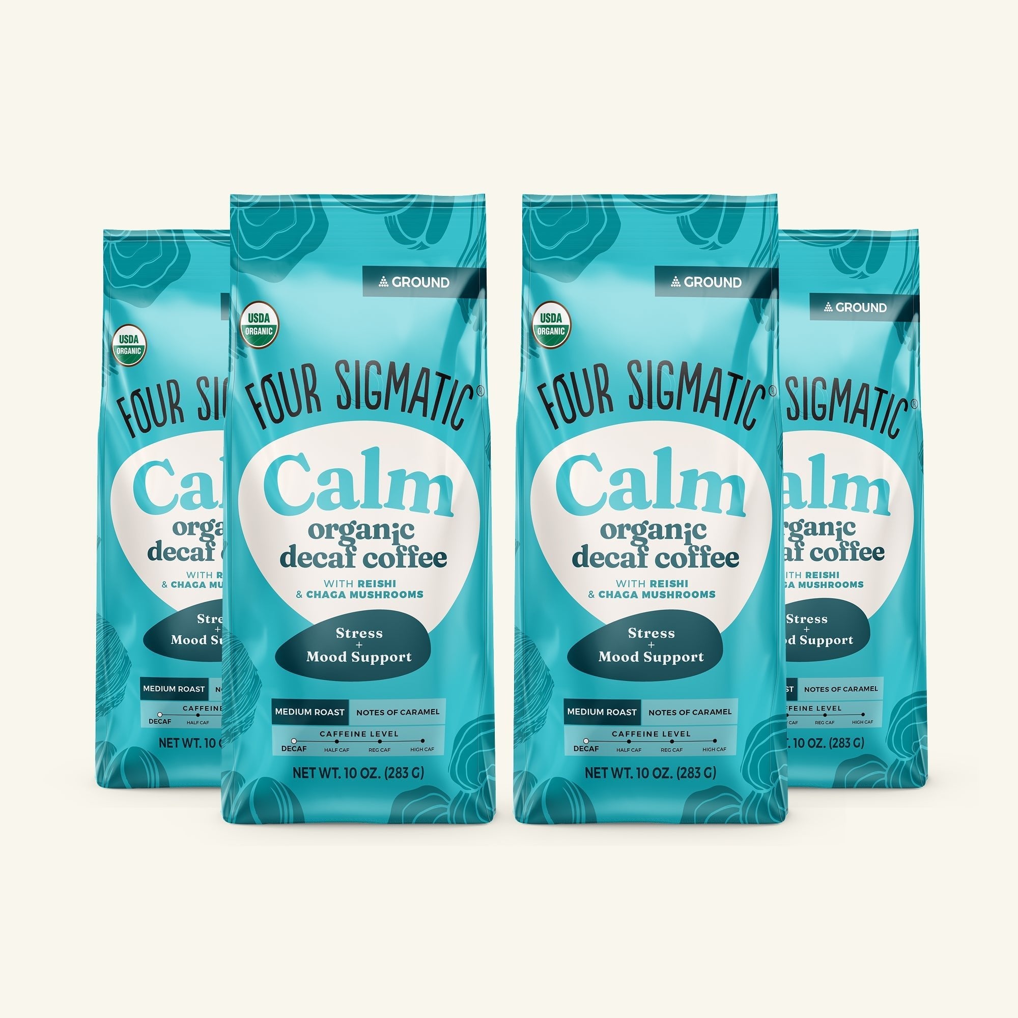 US Four Sigmatic Calm Decaf Ground Coffee - Medium