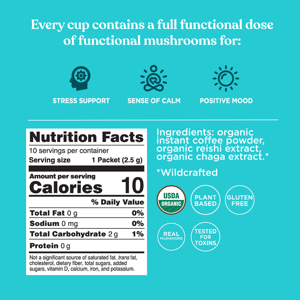 US Four Sigmatic Calm Instant Coffee, Packets