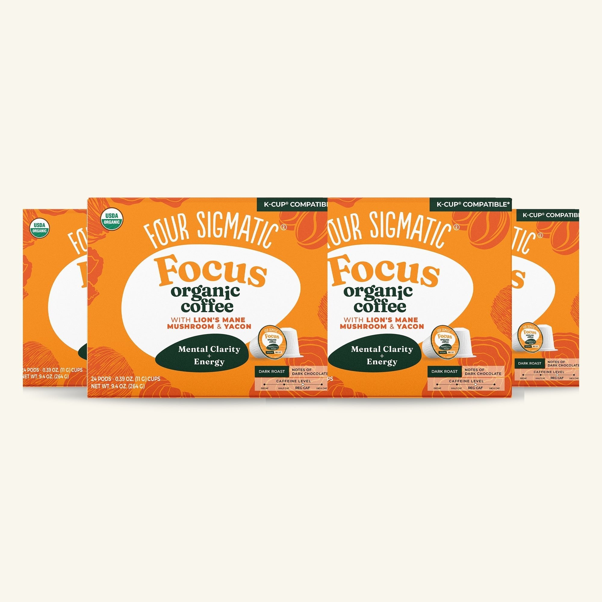US Four Sigmatic Focus Coffee Pods (24ct)
