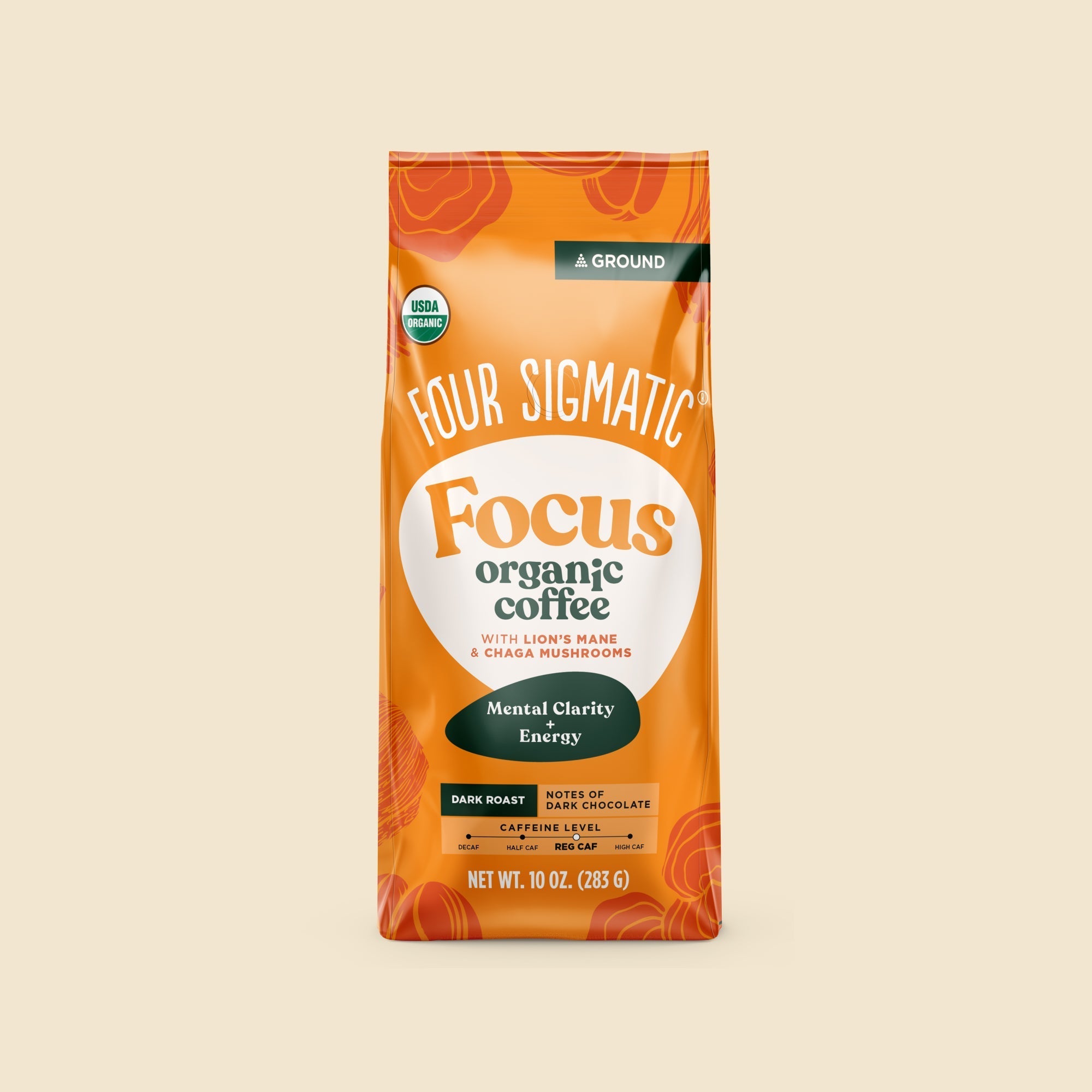 US Four Sigmatic Focus Ground Coffee - Dark Roast
