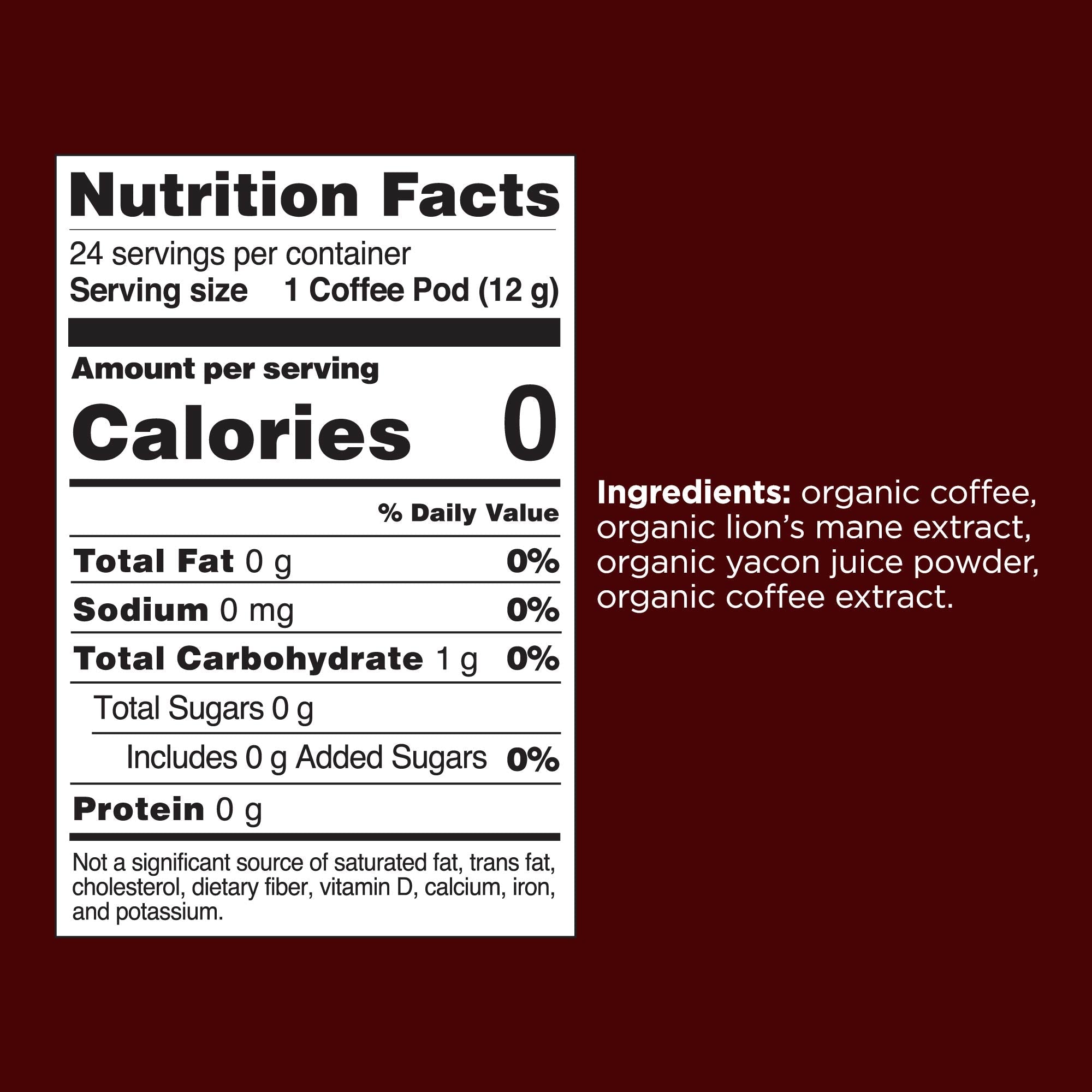 US Four Sigmatic Focus High Caf Coffee Pods (24ct)