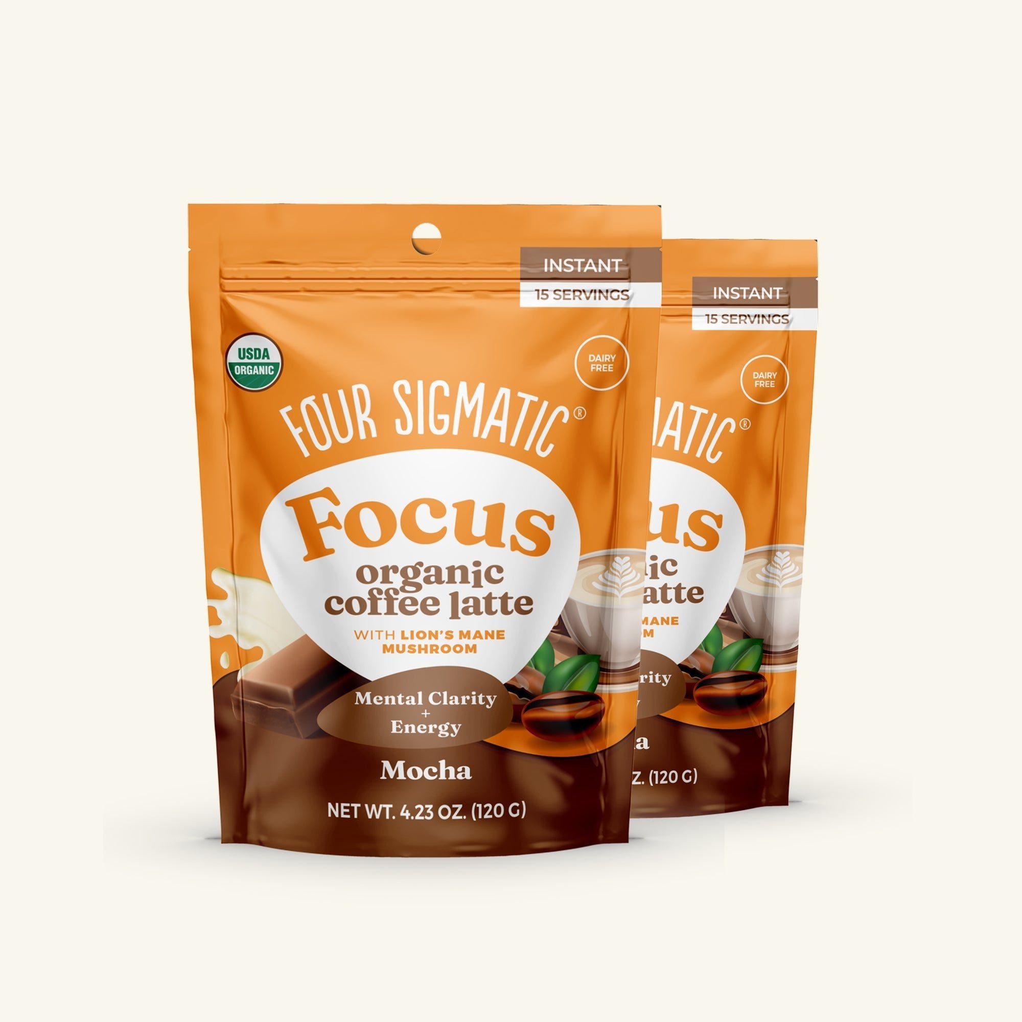 US Four Sigmatic Focus Organic Coffee Latte - Mocha