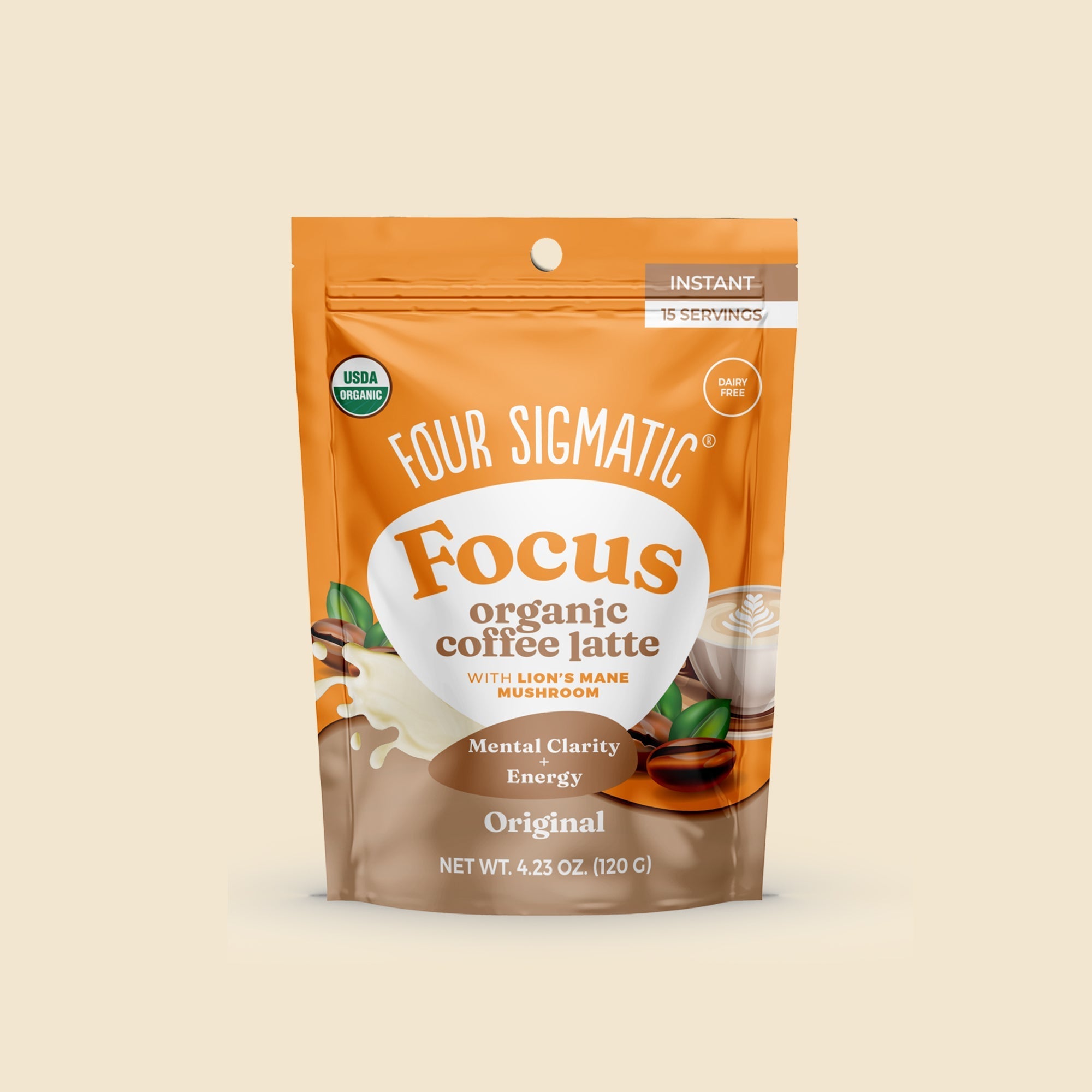 US Four Sigmatic Focus Organic Coffee Latte - Original