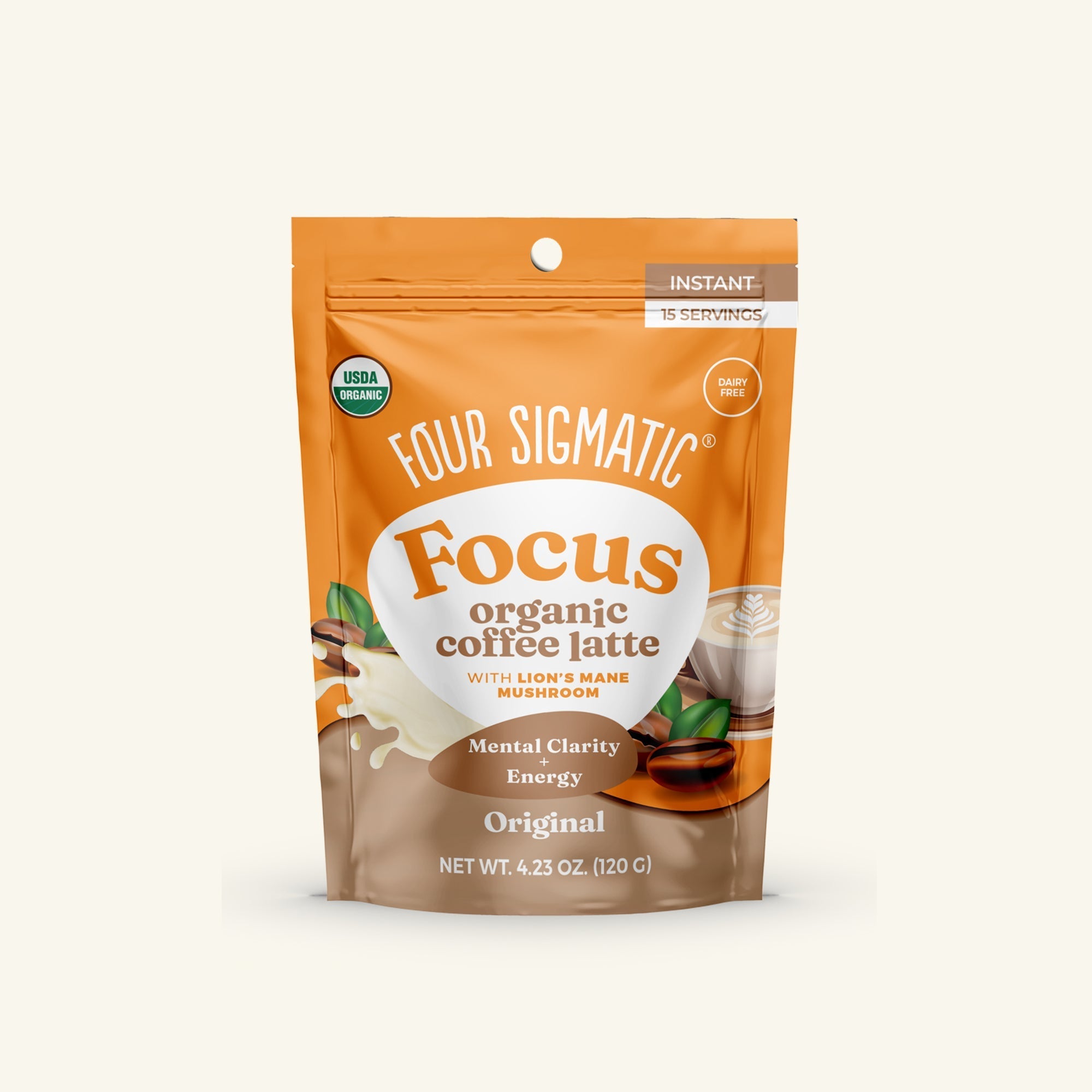 US Four Sigmatic Focus Organic Coffee Latte - Original