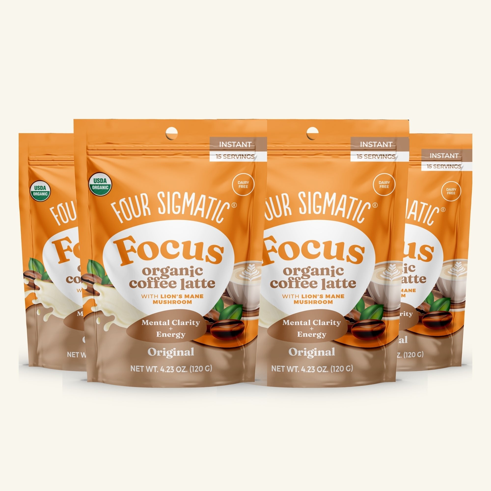 US Four Sigmatic Focus Organic Coffee Latte - Original
