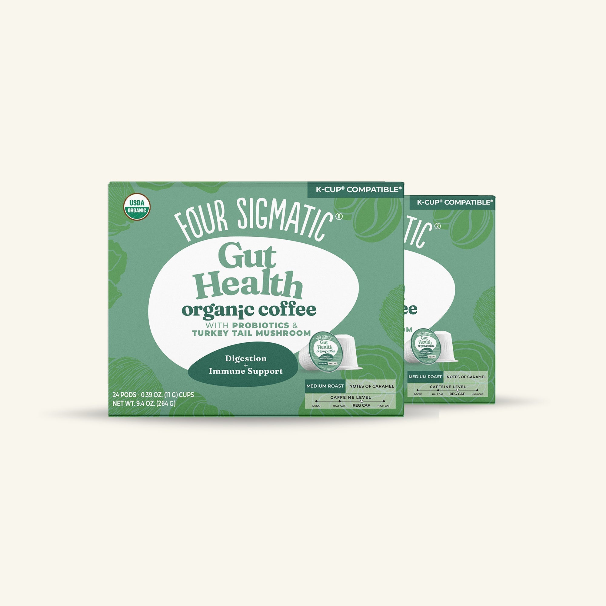 US Four Sigmatic Gut Health Coffee Pods (24ct)