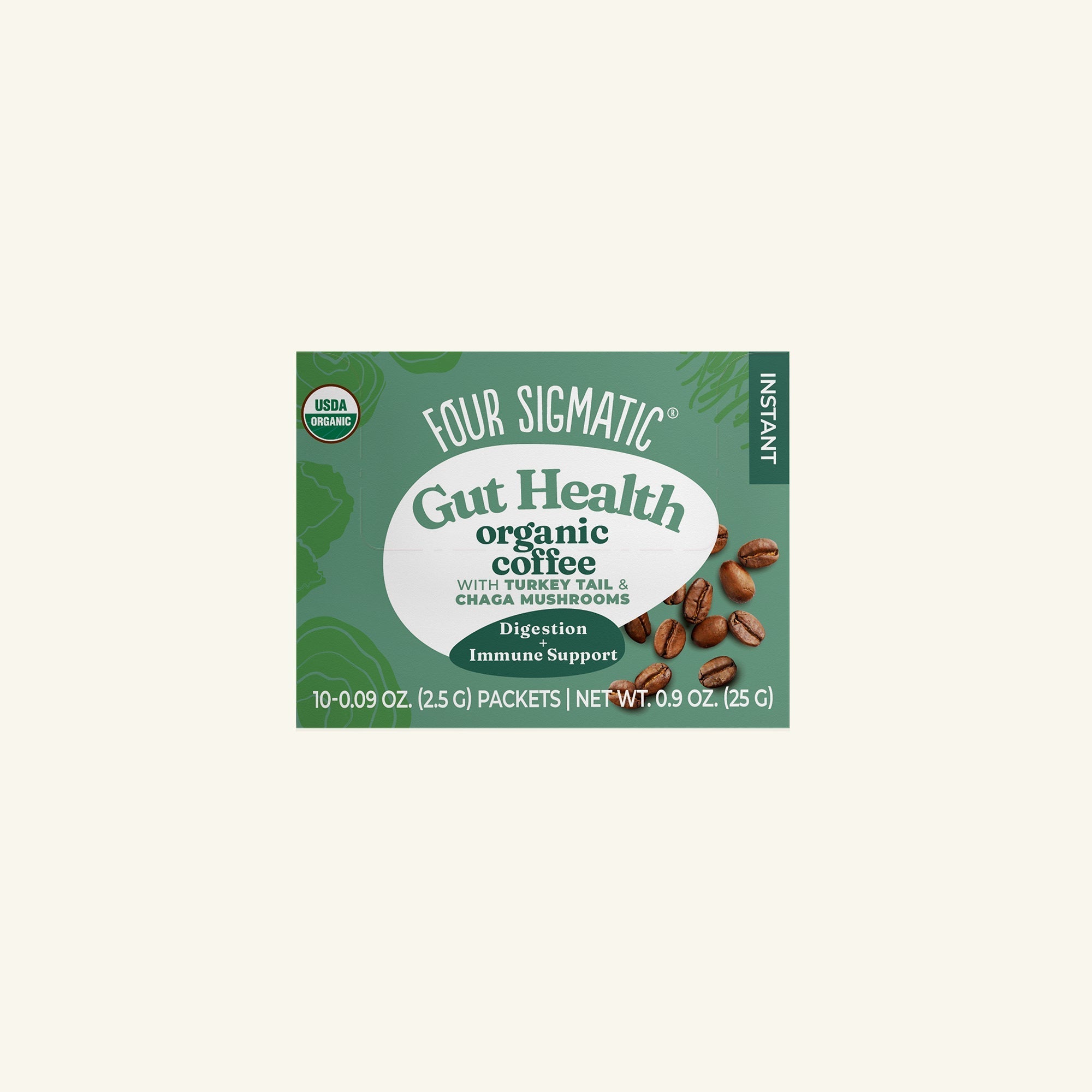 US Four Sigmatic Gut Health Instant Coffee, Packets