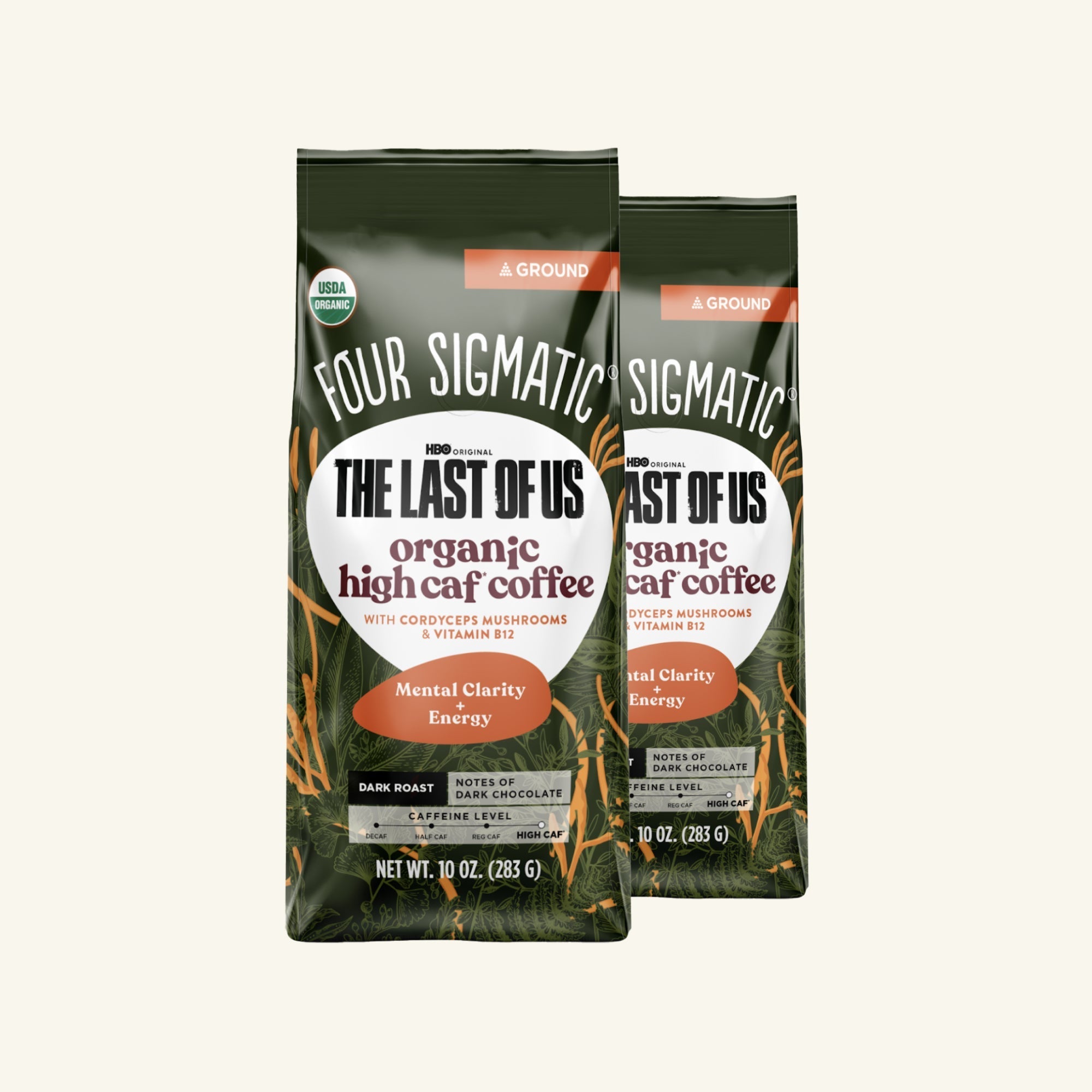 US Four Sigmatic HBO Original The Last Of Us - Organic High Caf Ground Coffee