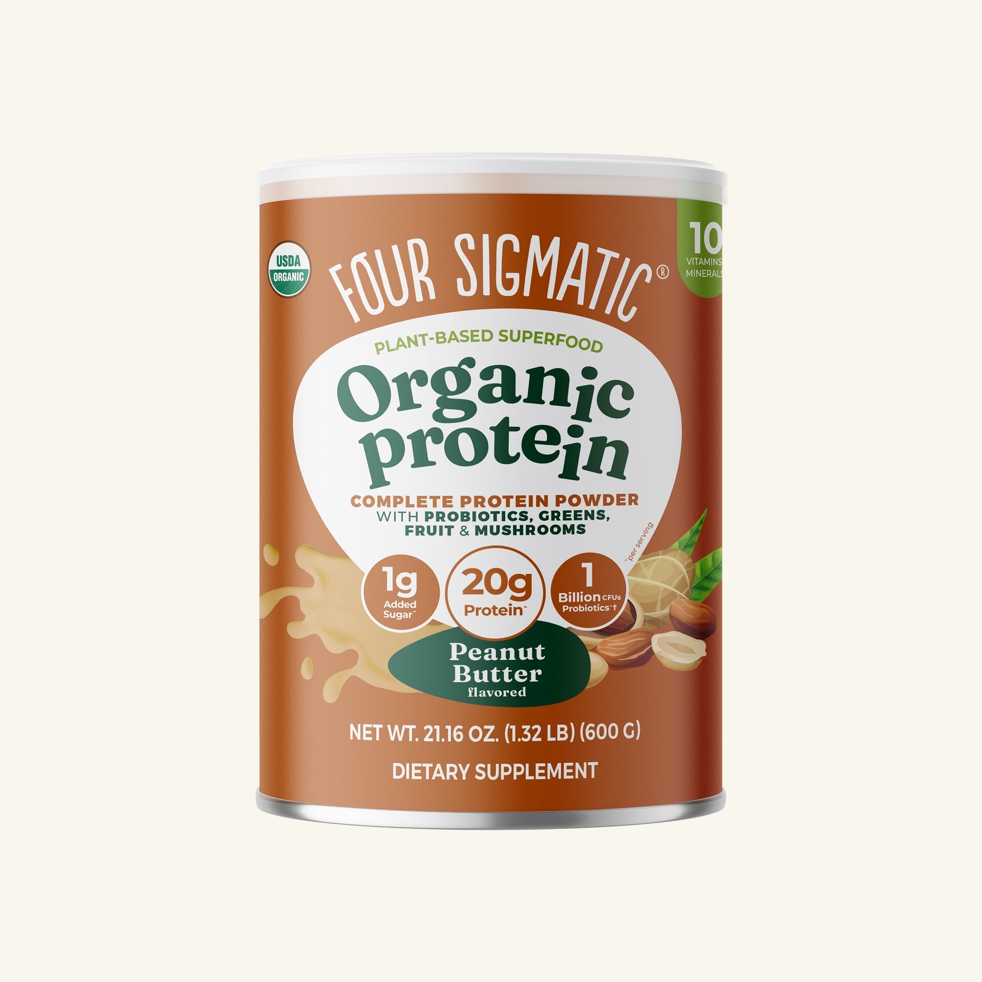 US Four Sigmatic Plant - Based Protein – Peanut Butter