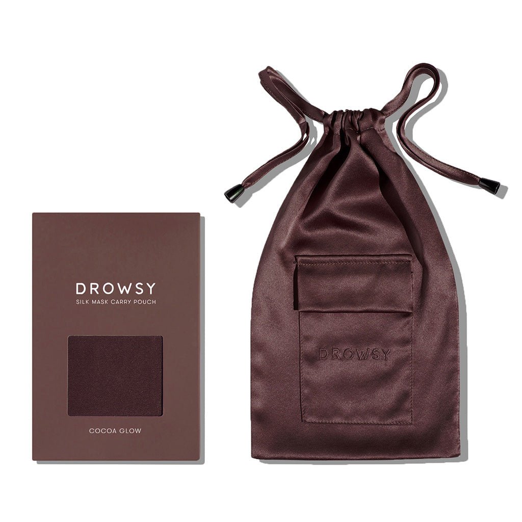 USA - DrowsyB2B Cocoa Glow Silk Carry Pouch