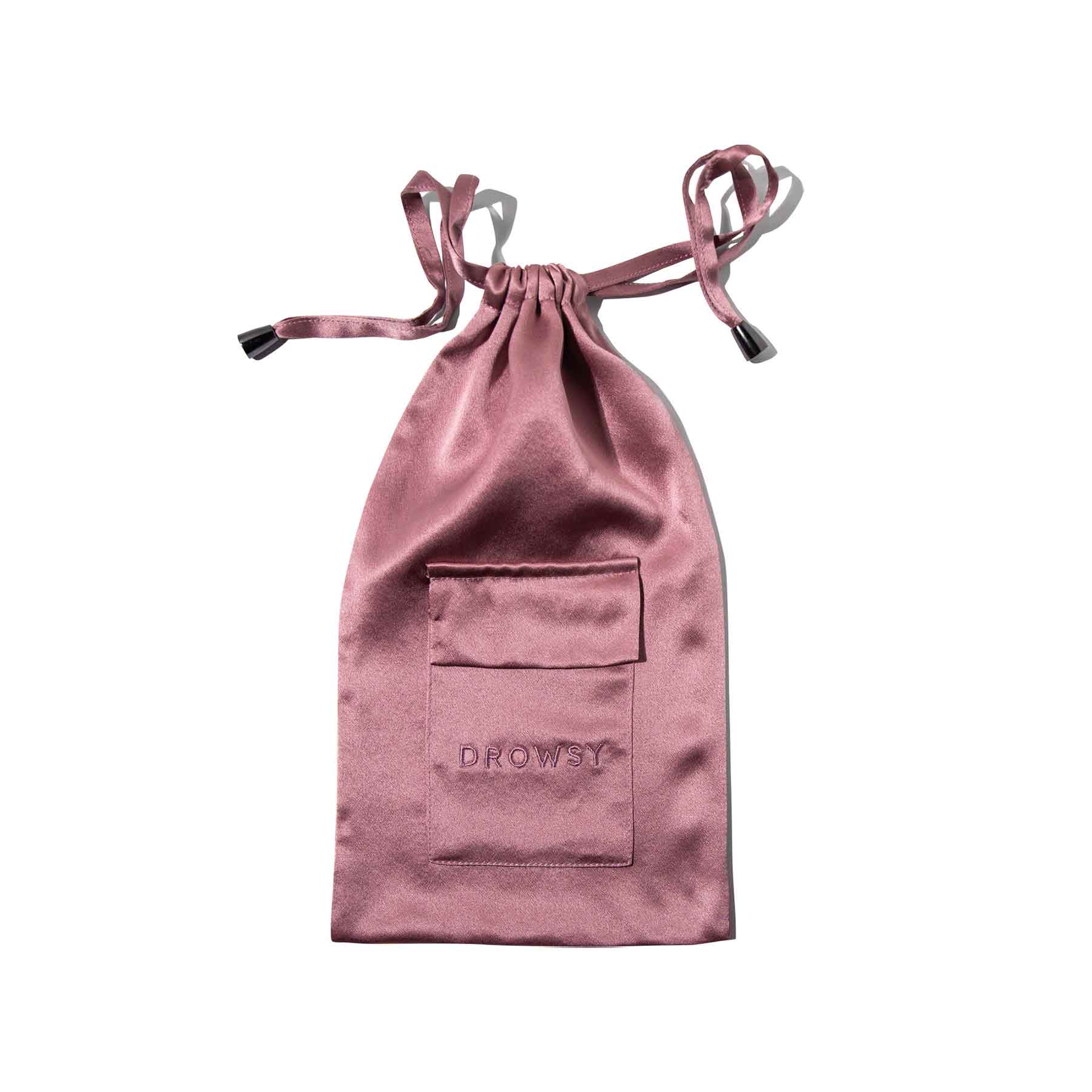 USA - DrowsyB2B Damask Rose Silk Carry Pouch