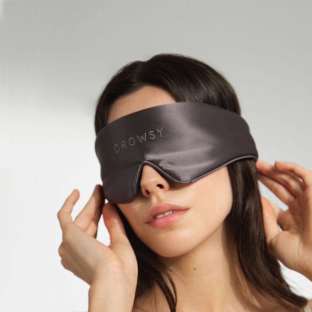USA - DrowsyB2B Featherweight Silk Eye Mask Moonlight Shadow
