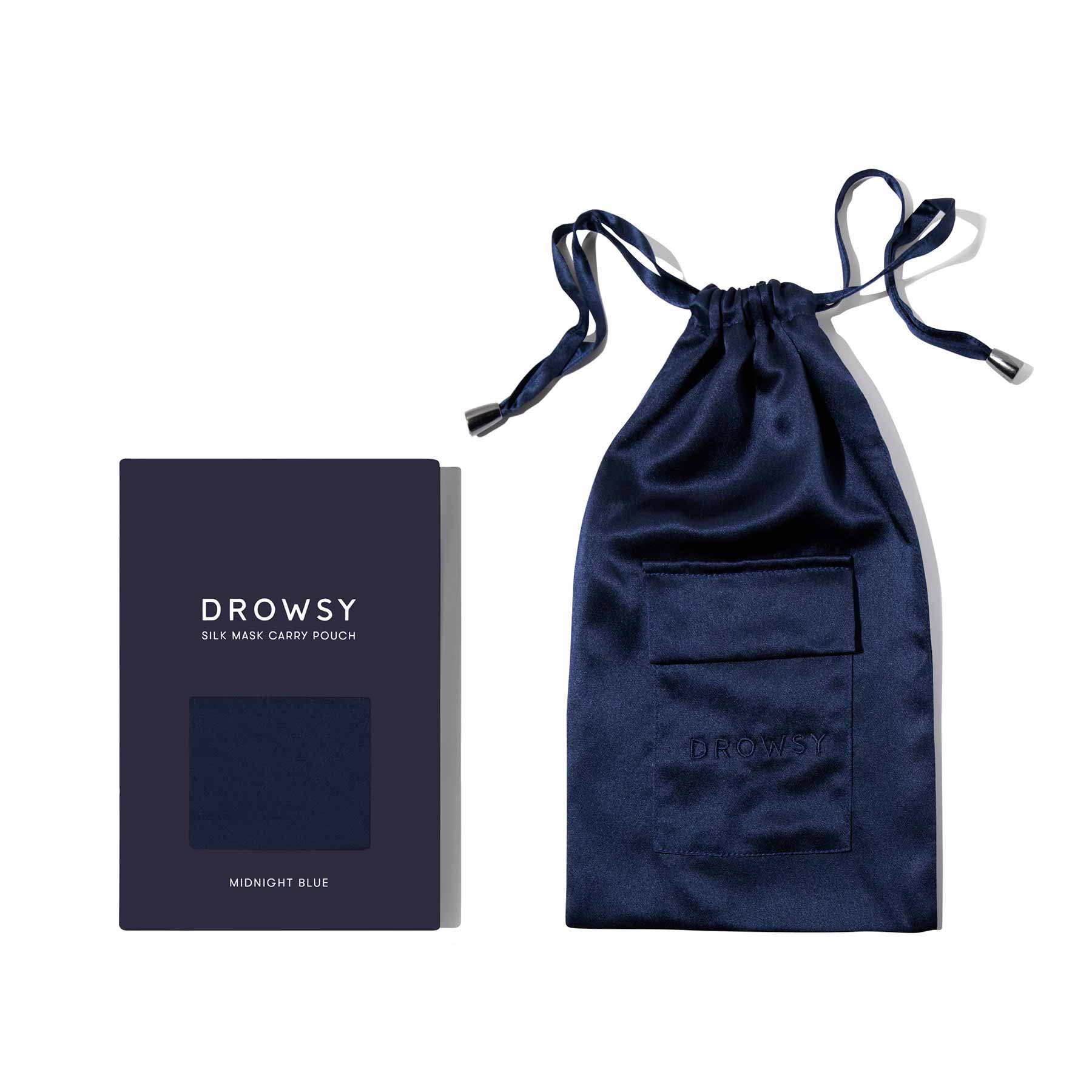 USA - DrowsyB2B Midnight Blue Silk Carry Pouch
