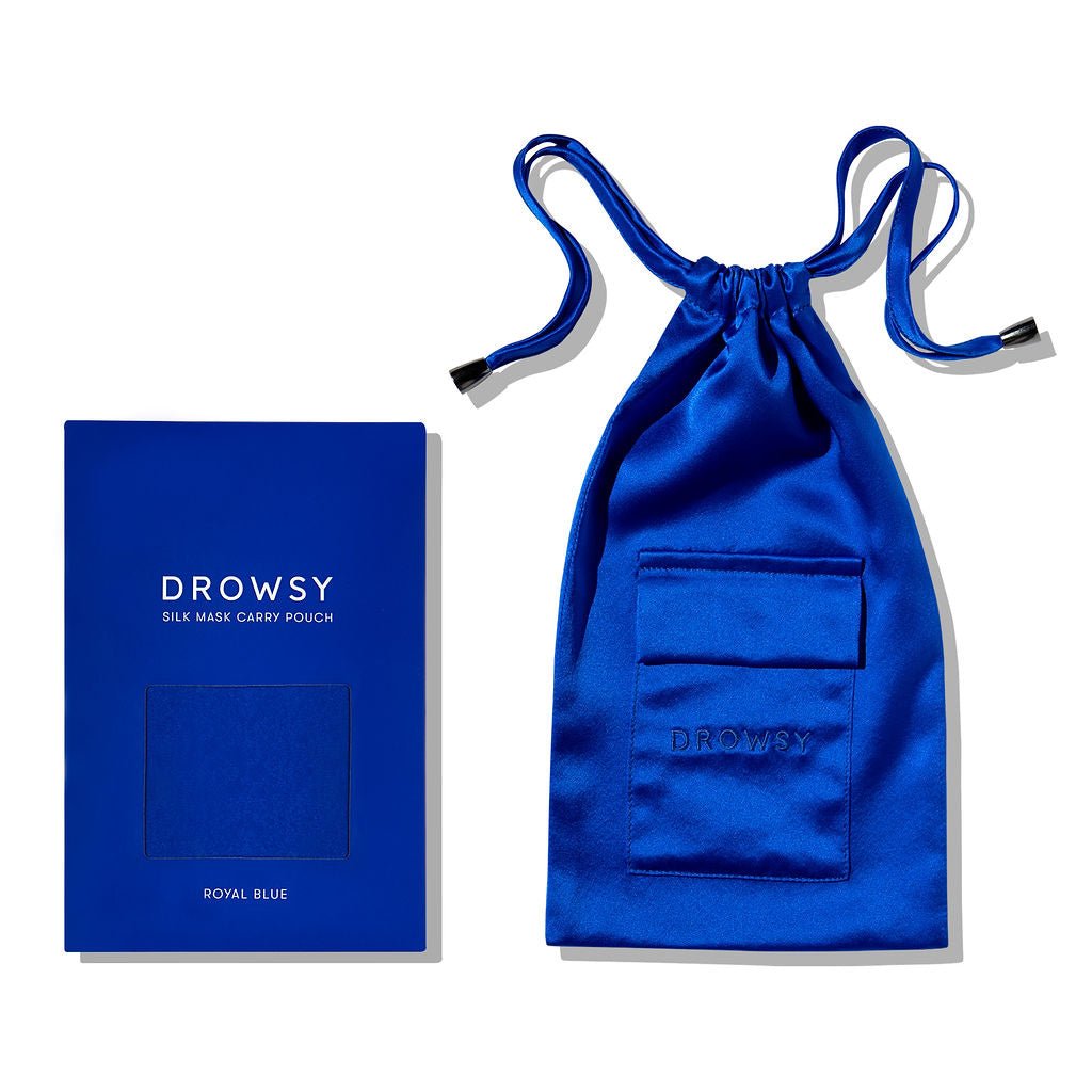 USA - DrowsyB2B Royal Blue Silk Carry Pouch