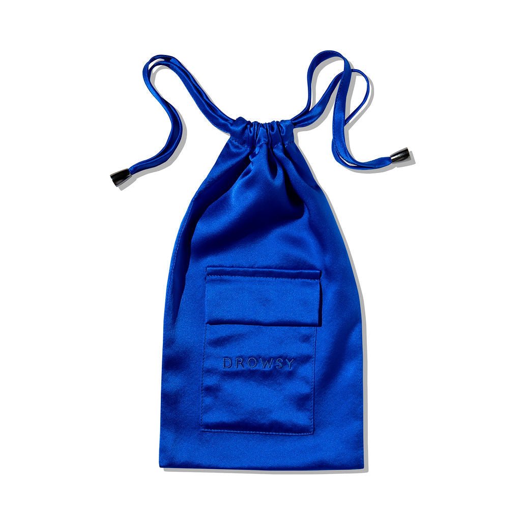 USA - DrowsyB2B Royal Blue Silk Carry Pouch