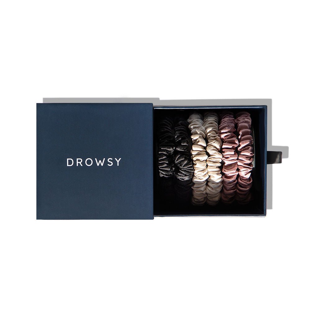 USA - DrowsyB2B Skinny Scrunchie Set - Rose, Dusty, Black