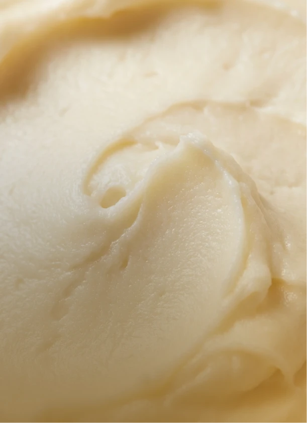 Close-up of whipped grass-fed tallow balm