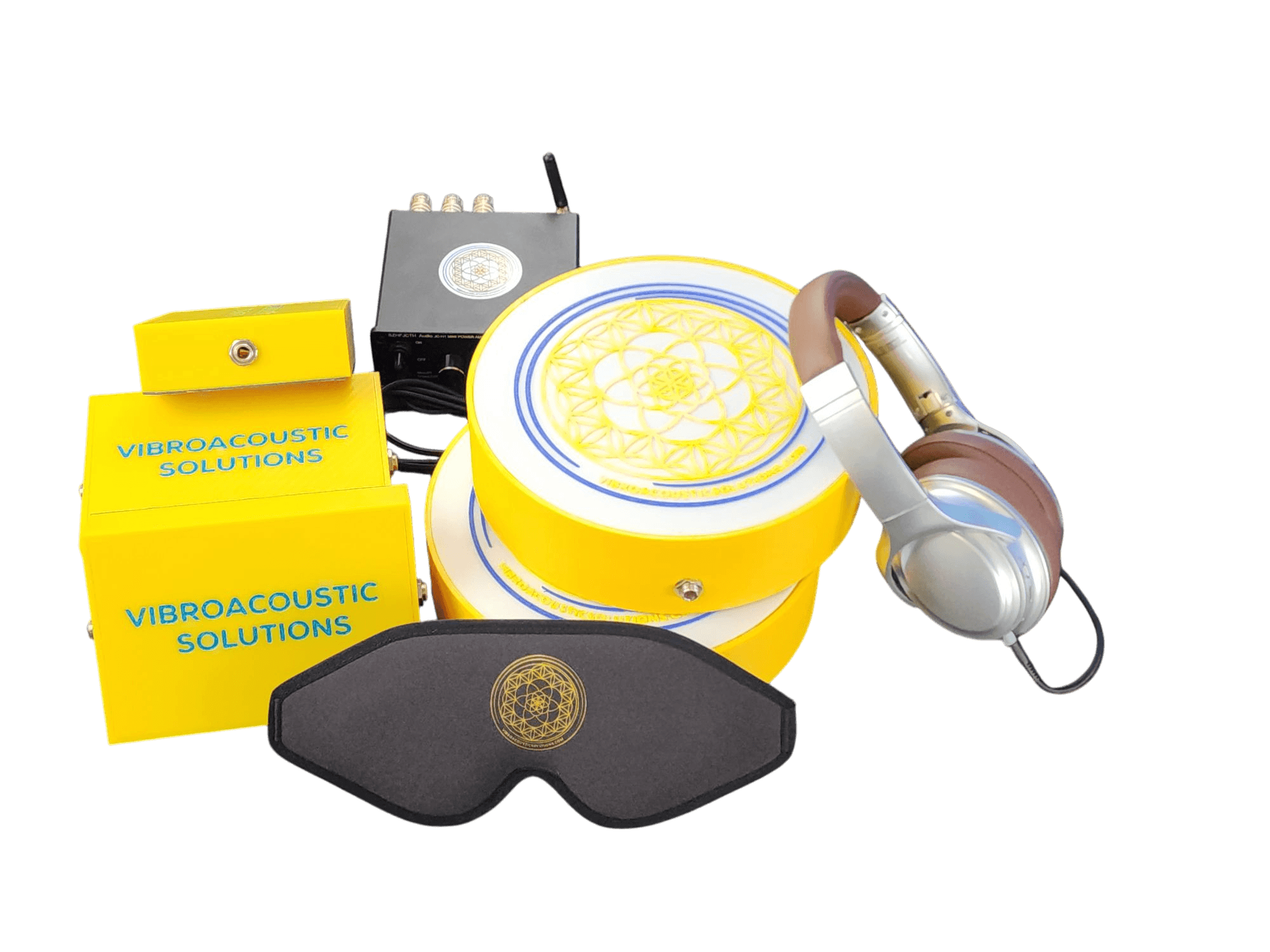 Vibroacoustic Solutions Vibroacoustic Therapy Massage Table Attachments with custom Amplifier Bundle