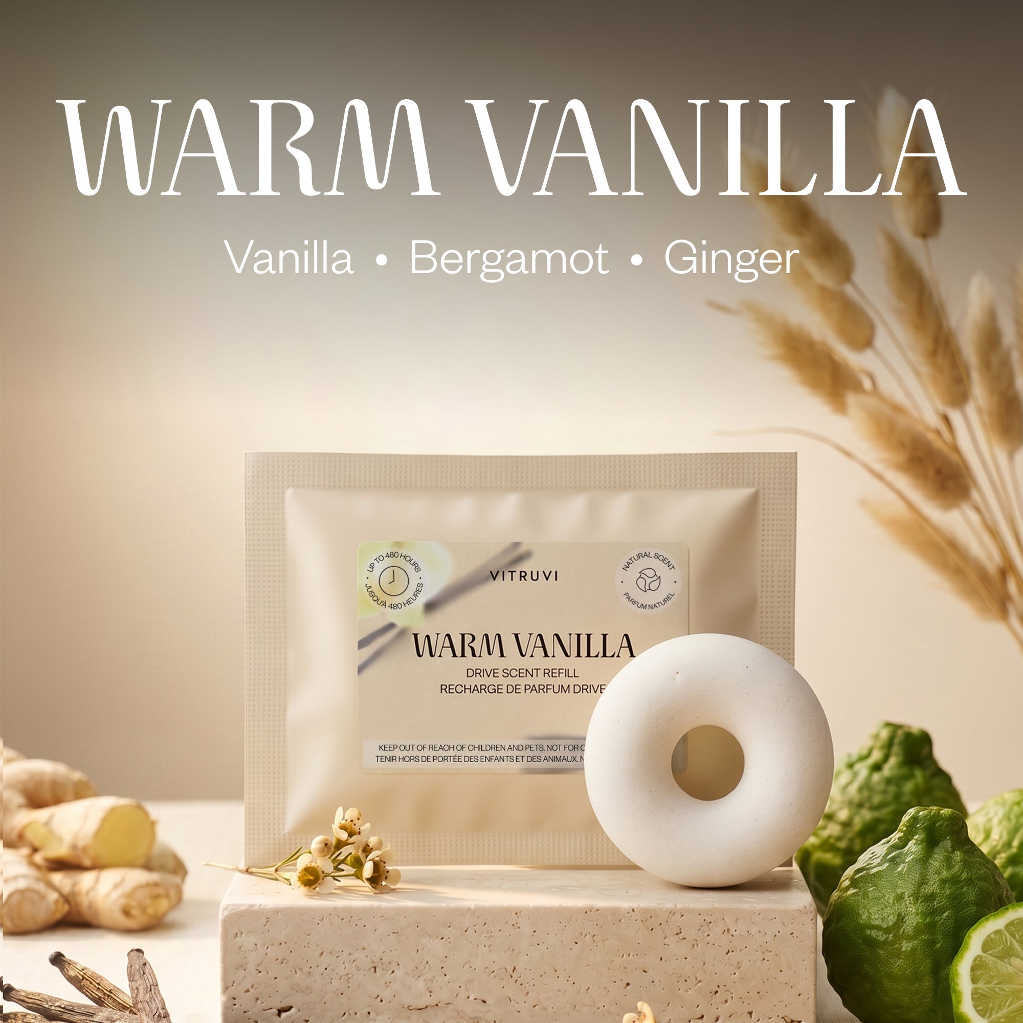 Vitruvi US Warm Vanilla Drive Scent Refill
