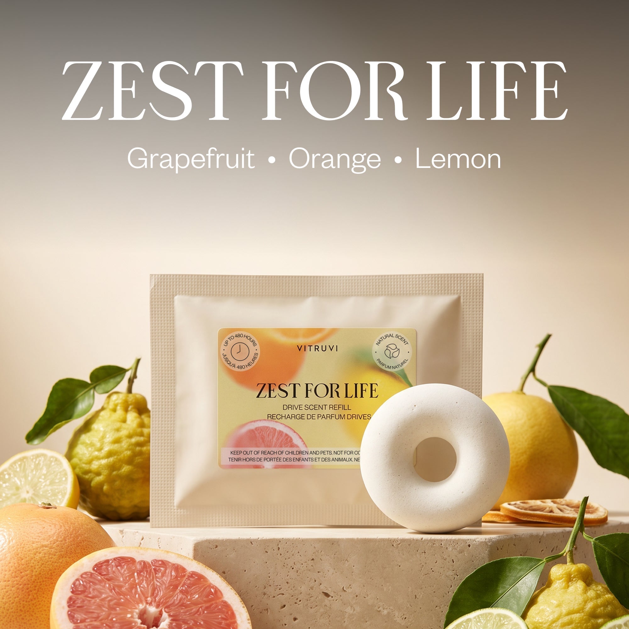 Vitruvi US Zest for Life Drive Scent Refill