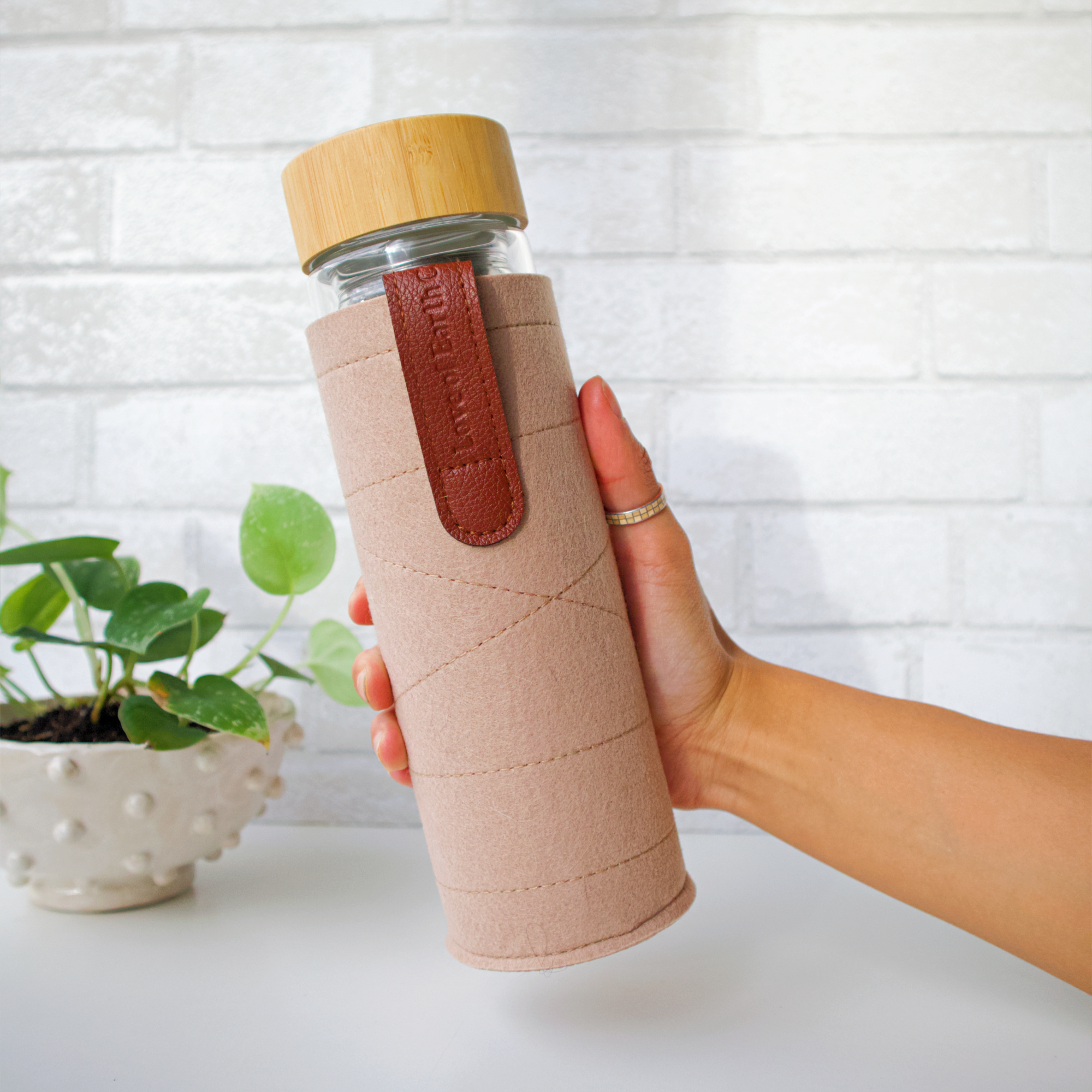 Glass Tea + Coffee Infuser Bottle