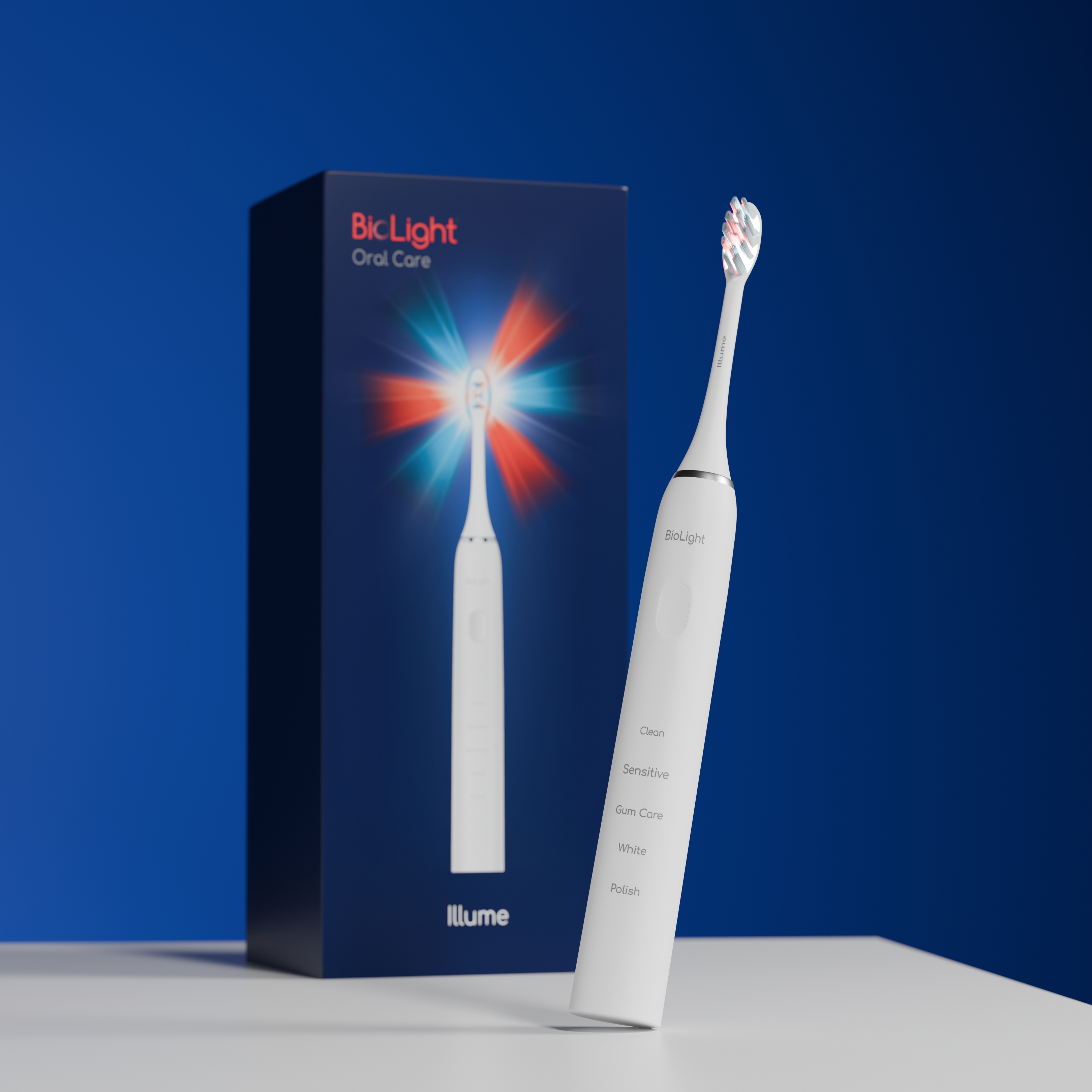 Illume Sonic Toothbrush With Red & Blue Light Therapy For Maximum Oral Health Benefits
