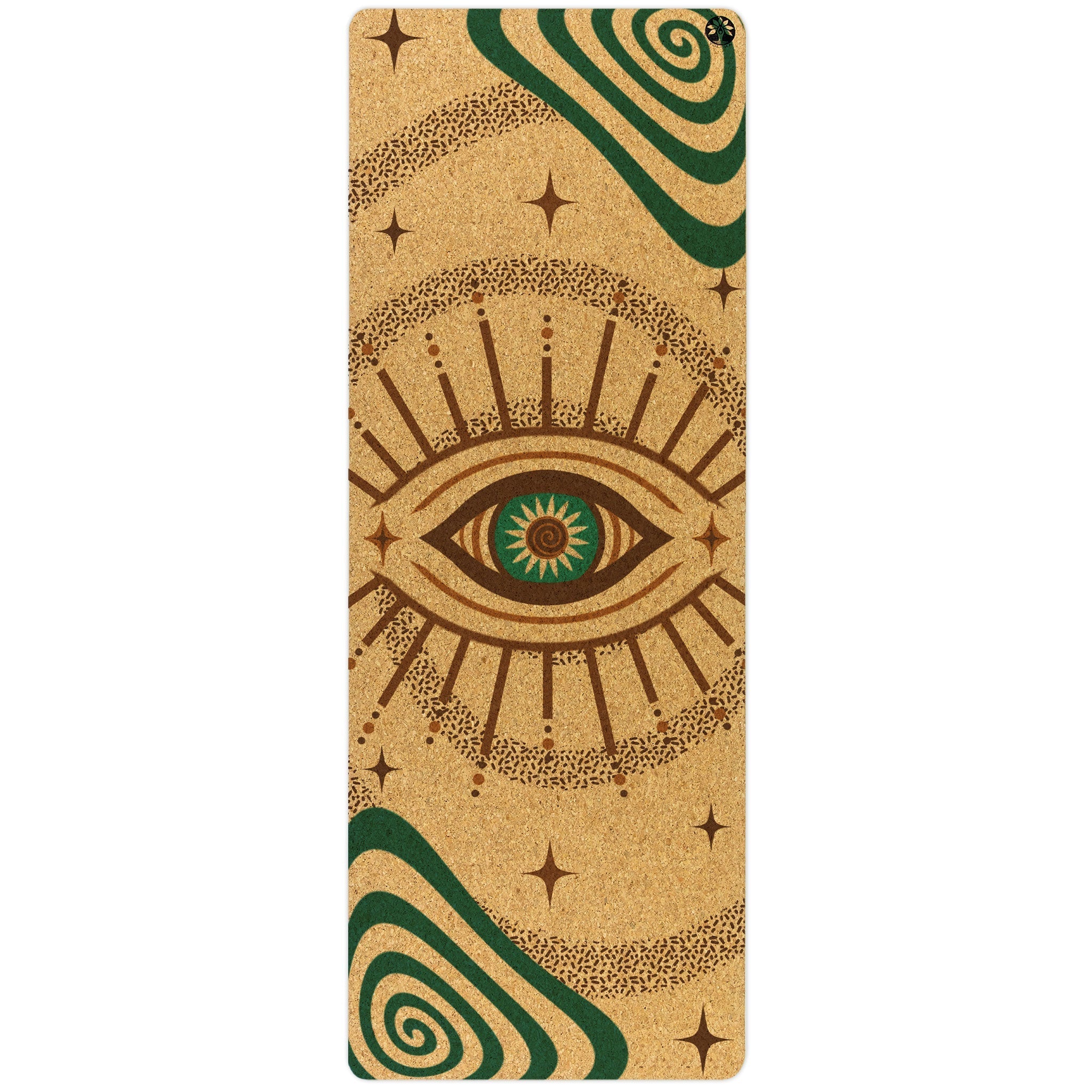 Yoloha Yoga Swirly Flow Original Cork Yoga Mat